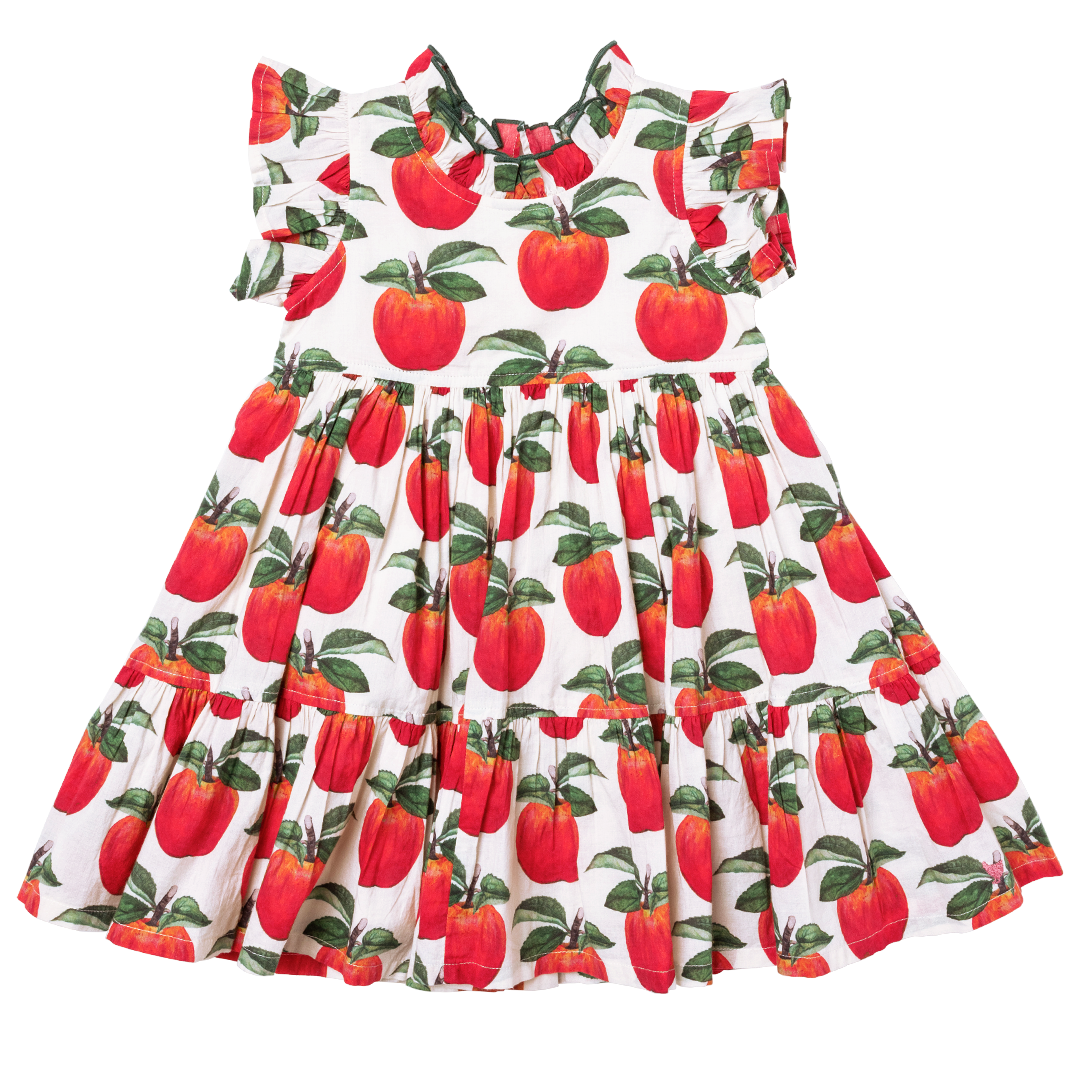 Apple on sale print dress