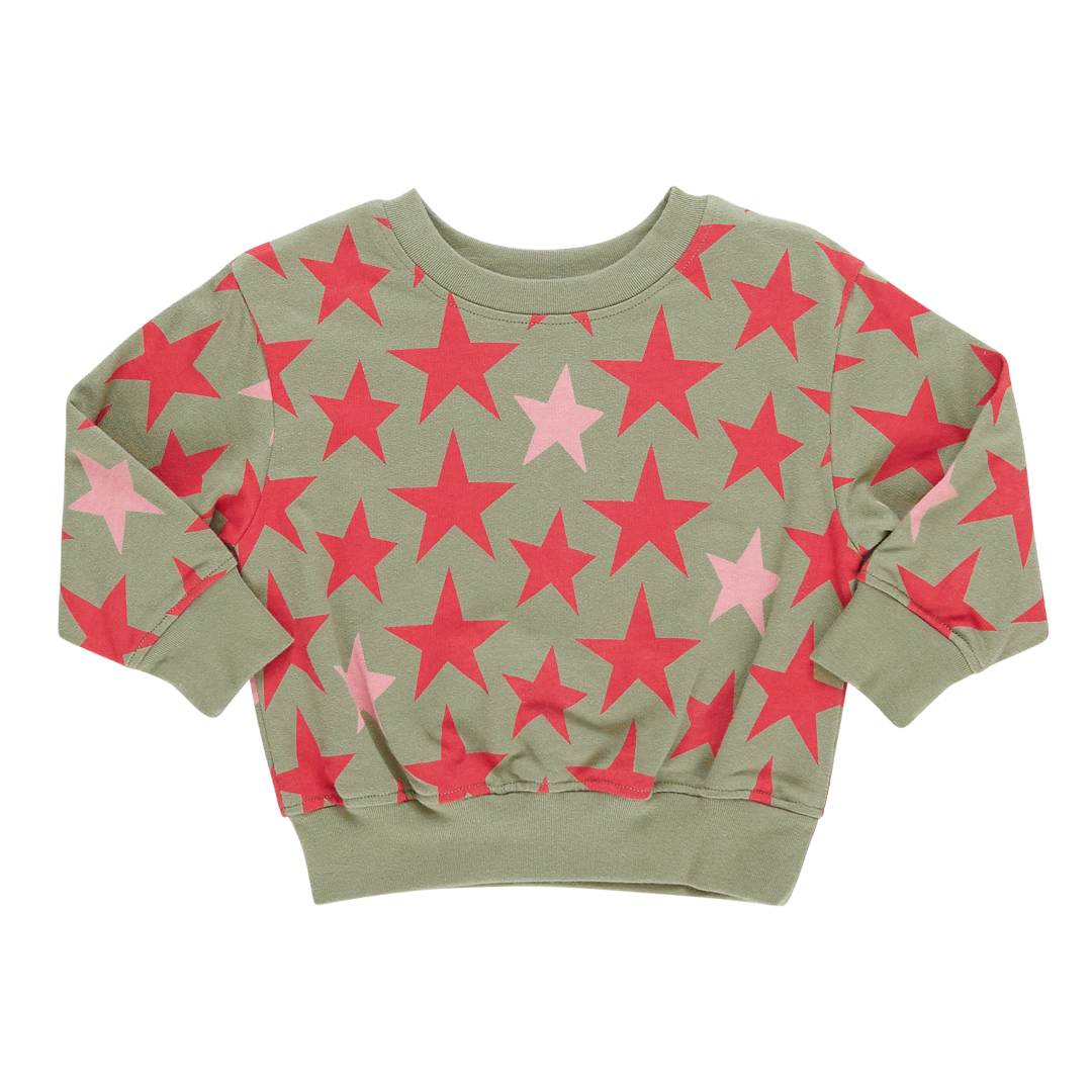 Pink 2025 star sweatshirt