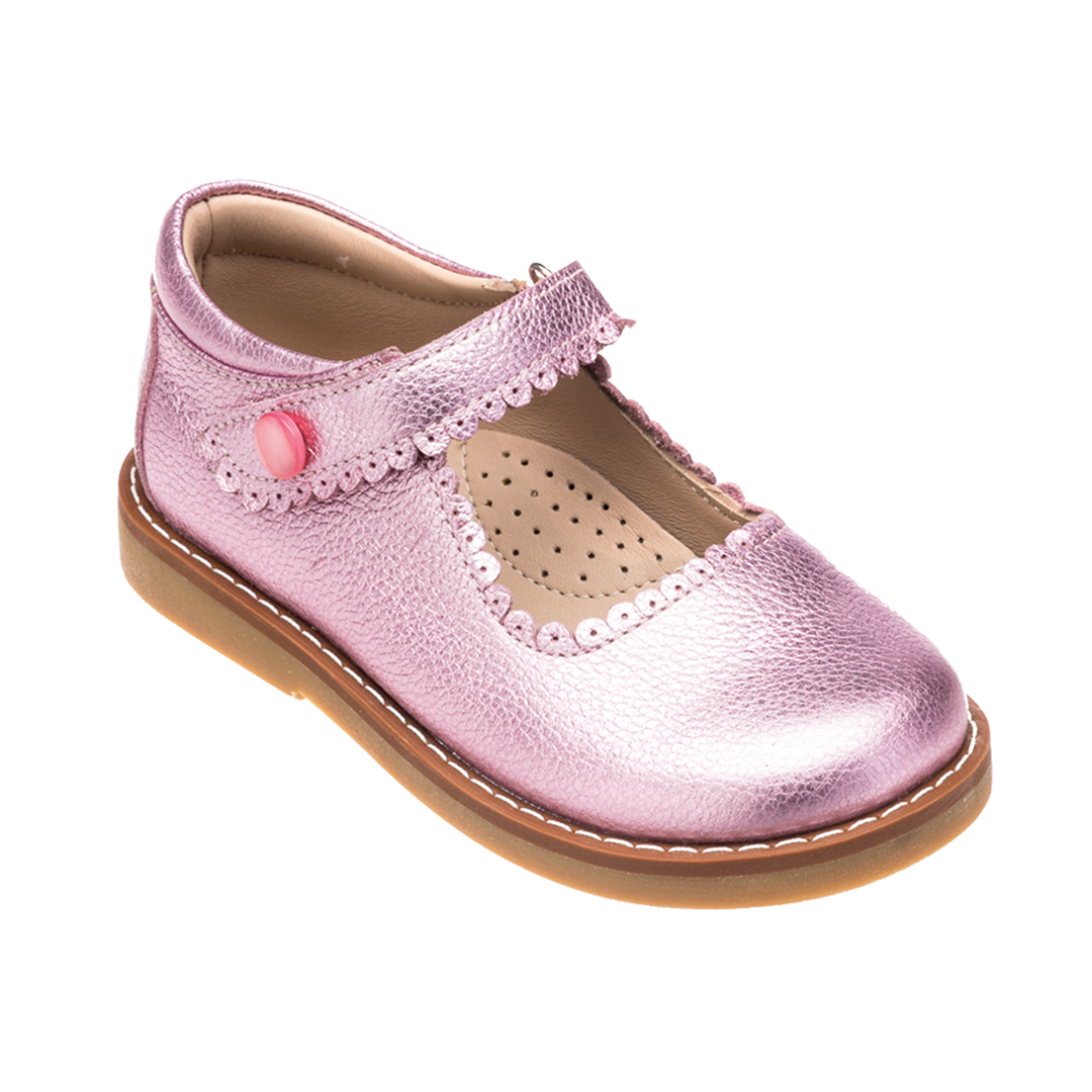 Leather Glitter Mary Jane - Carmin (Pink) – Pink Chicken