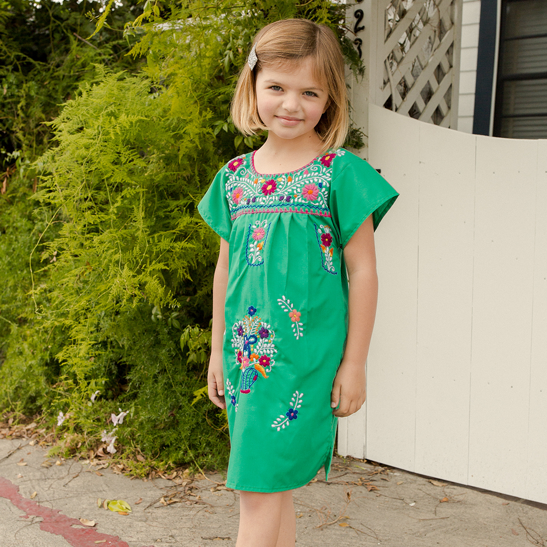 Girls kelly 2025 green dress