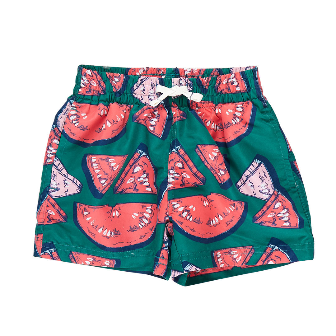 Boys watermelon swim trunks online