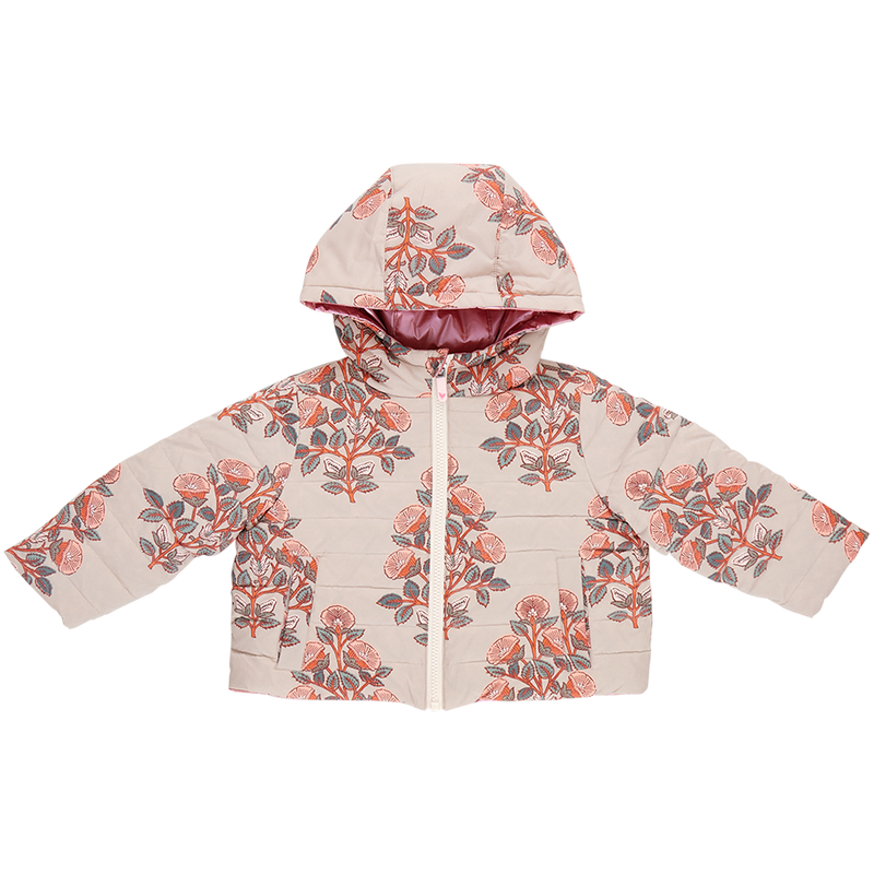 Kids Reversible Riley Jacket - Cloud Bouquet Floral