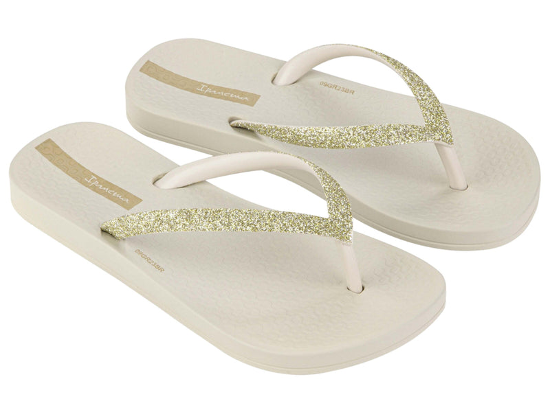 Ana Flip Flop - Beige Sparkle