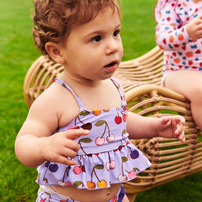 Baby Girls Joy Tankini - Lavender Cherry