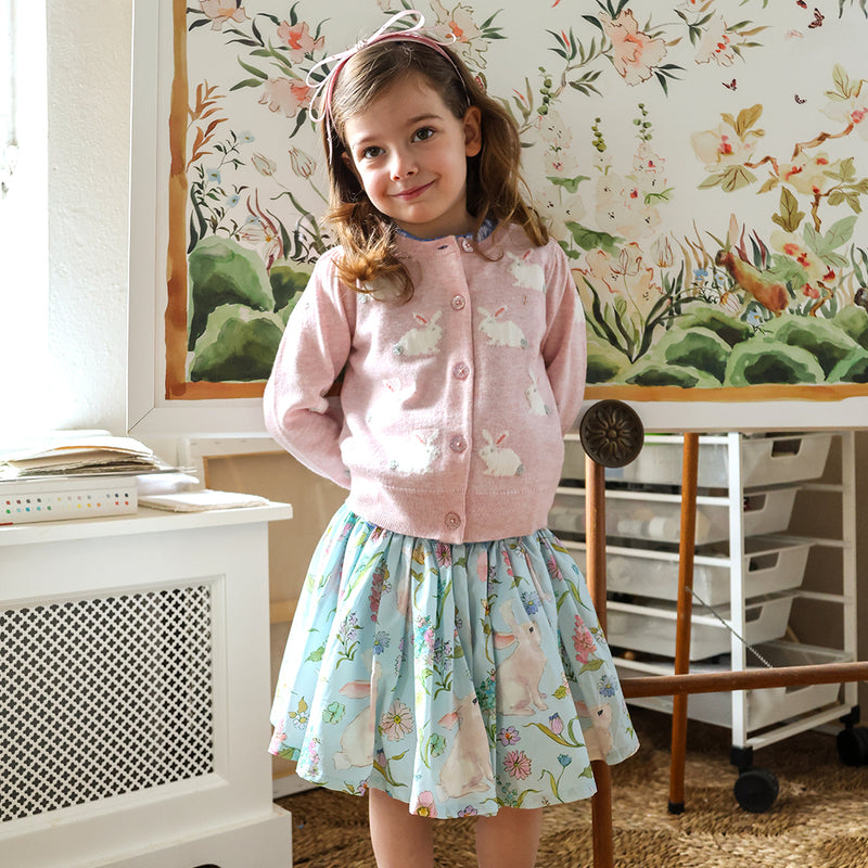 Girls Gianna Skirt - Botanical Bunnies