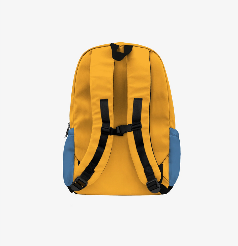 Colorblock School Bag - Blue Atoll