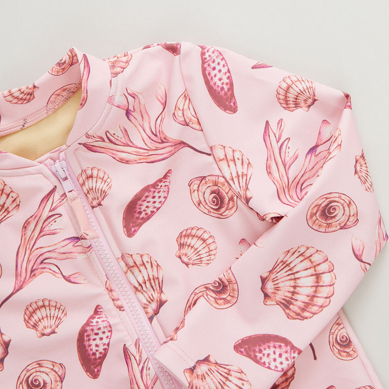 Girls Arden Suit - Pink Sea Shells