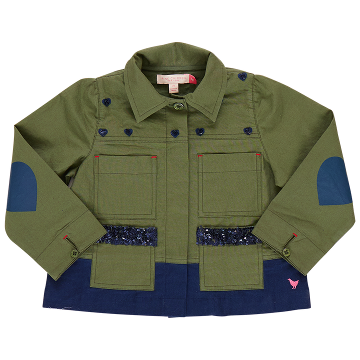 Girls Wiley Jacket- Army Green