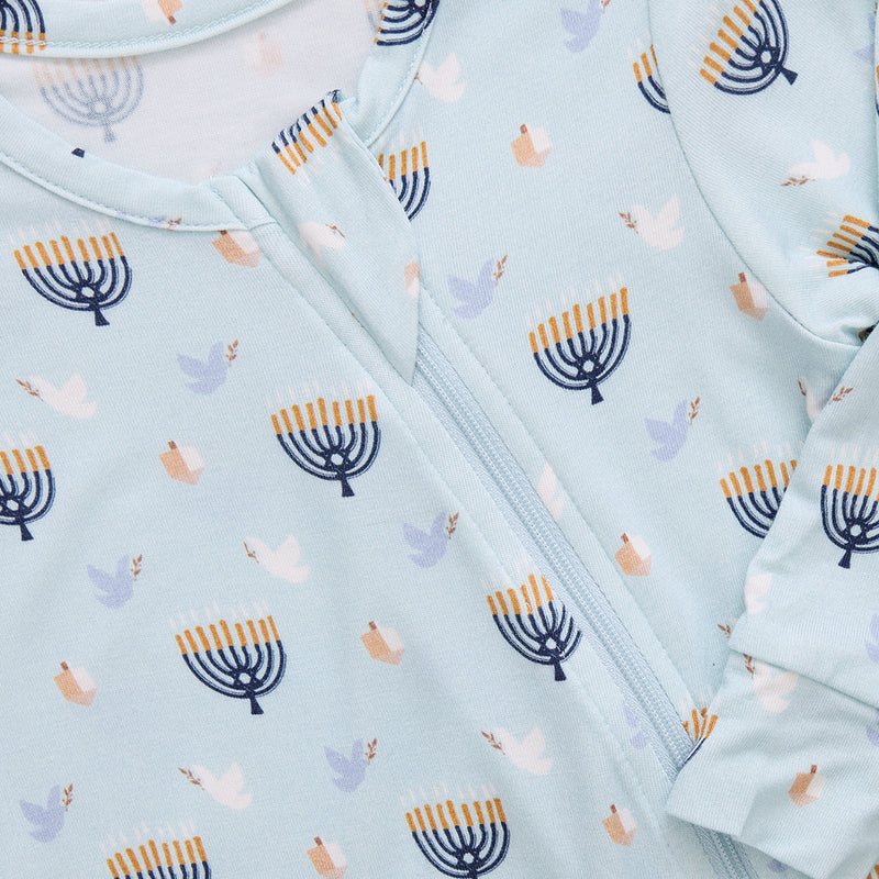 Baby Bamboo Romper - Peaceful Hanukkah