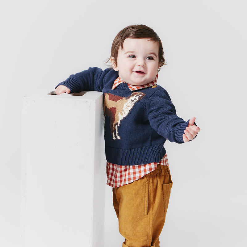 Baby Boys Corduroy Jackson Pant - Gold