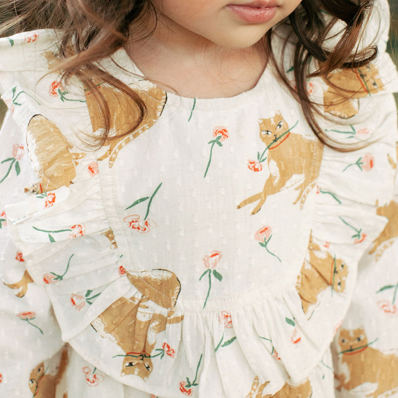 Baby Girls Michaela Dress Set - Cats N' Roses