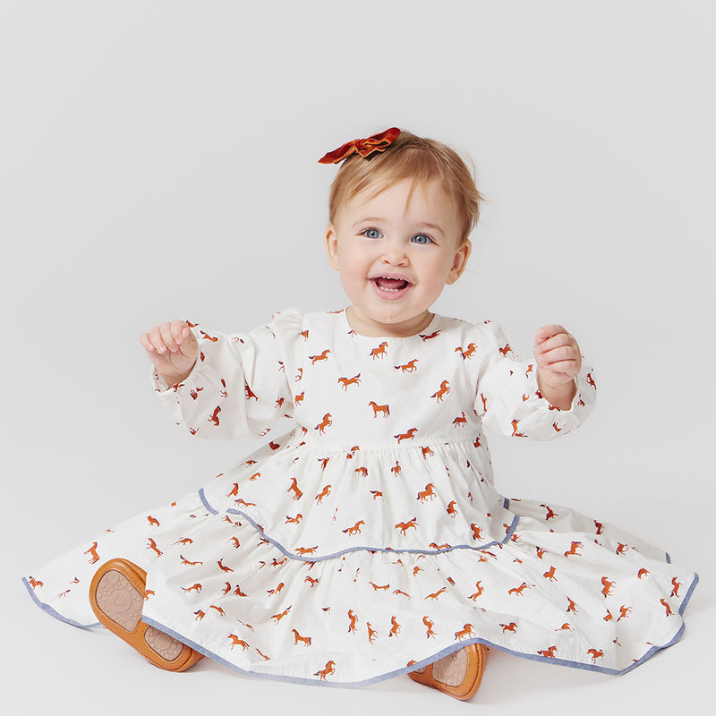 Baby Girls Julia Dress Set - Tiny Horses