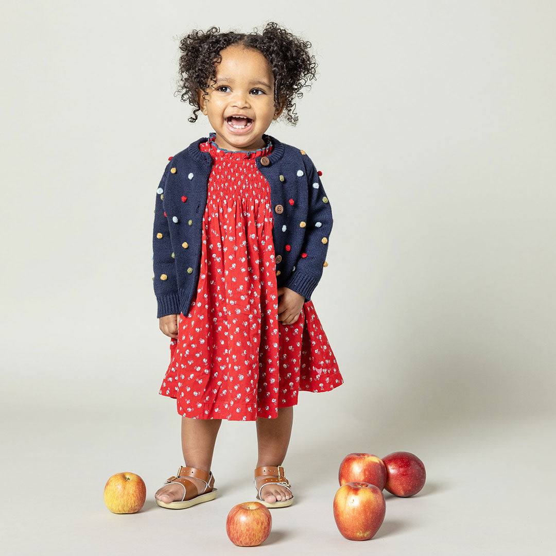 Baby red polka dot 2024 dress