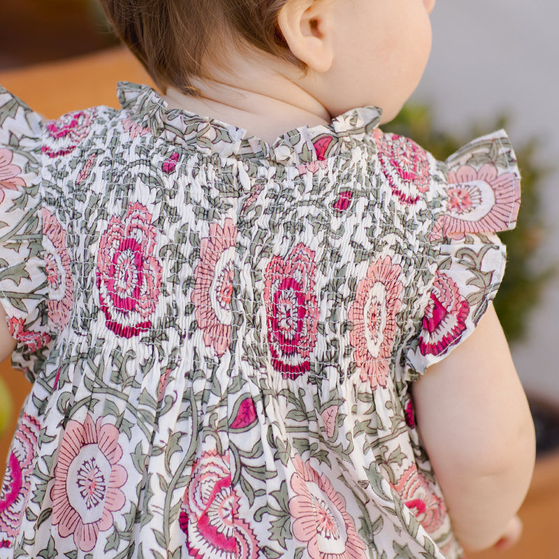 Baby Girls Stevie Dress Set - Pink Lisbon Floral