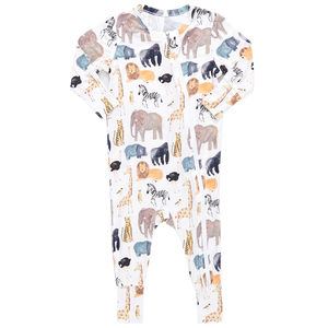 Baby Bamboo Romper - Animals of Africa