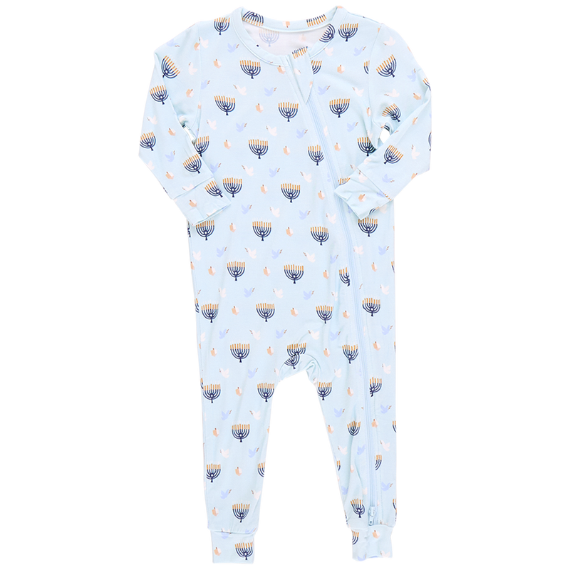 Baby Bamboo Romper - Peaceful Hanukkah