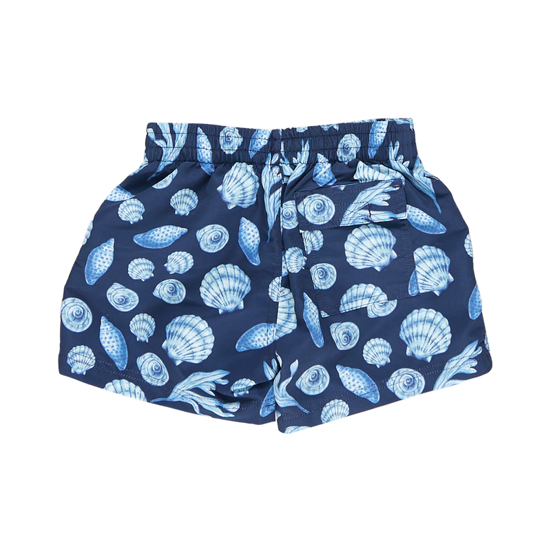 Baby Boys Swim Trunk - Blue Sea Shells