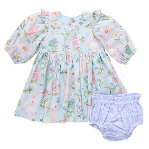 Baby Girls Brooke Dress Set - Botanical Bunnies