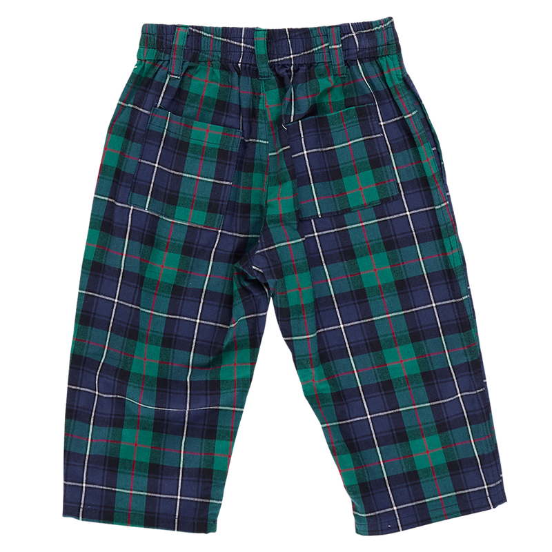 Baby Boys Jackson Pant - Green Tartan