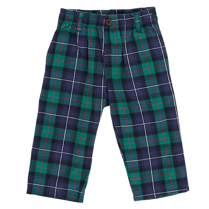 Baby Boys Jackson Pant - Green Tartan