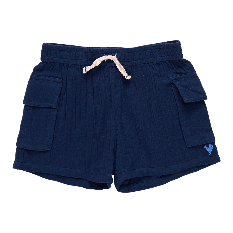 Baby Boys Pull On Short - Navy