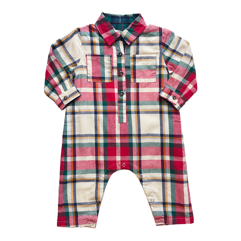 Baby Boys Easton Jumper - Holiday Tartan