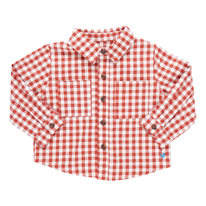 Baby Boys Jack Shirt - Pony Gingham