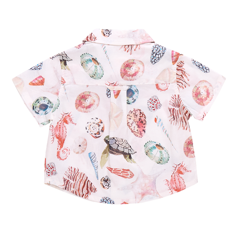 Baby Boys Jack Shirt - Watercolor Shells