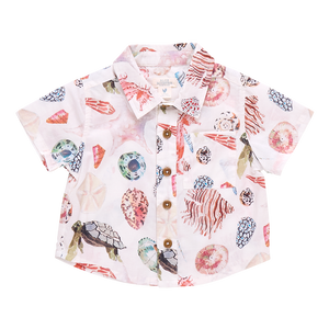 Baby Boys Jack Shirt - Watercolor Shells