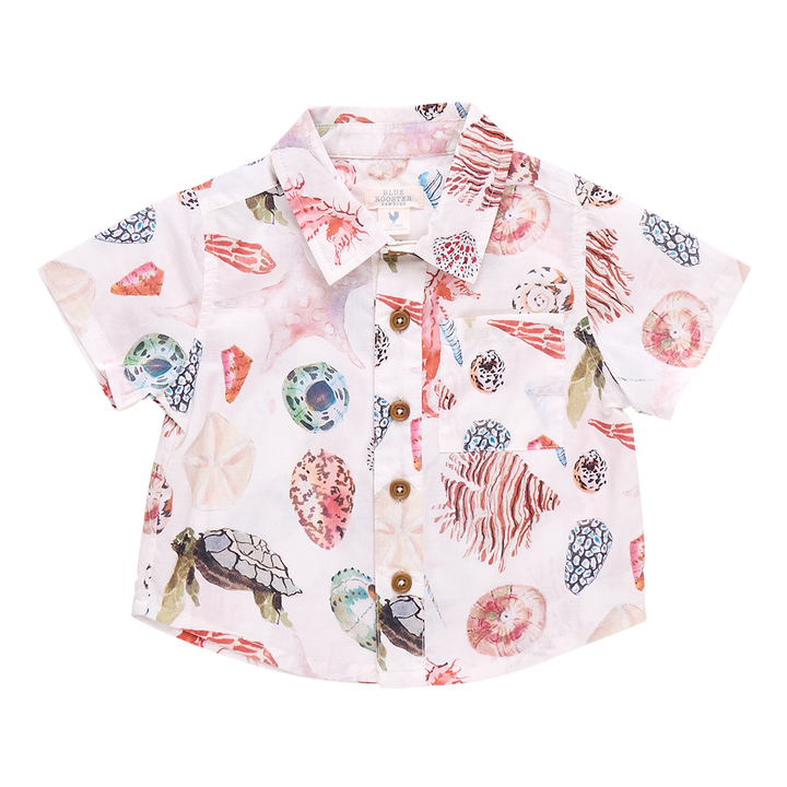 Baby Boys Jack Shirt - Watercolor Shells