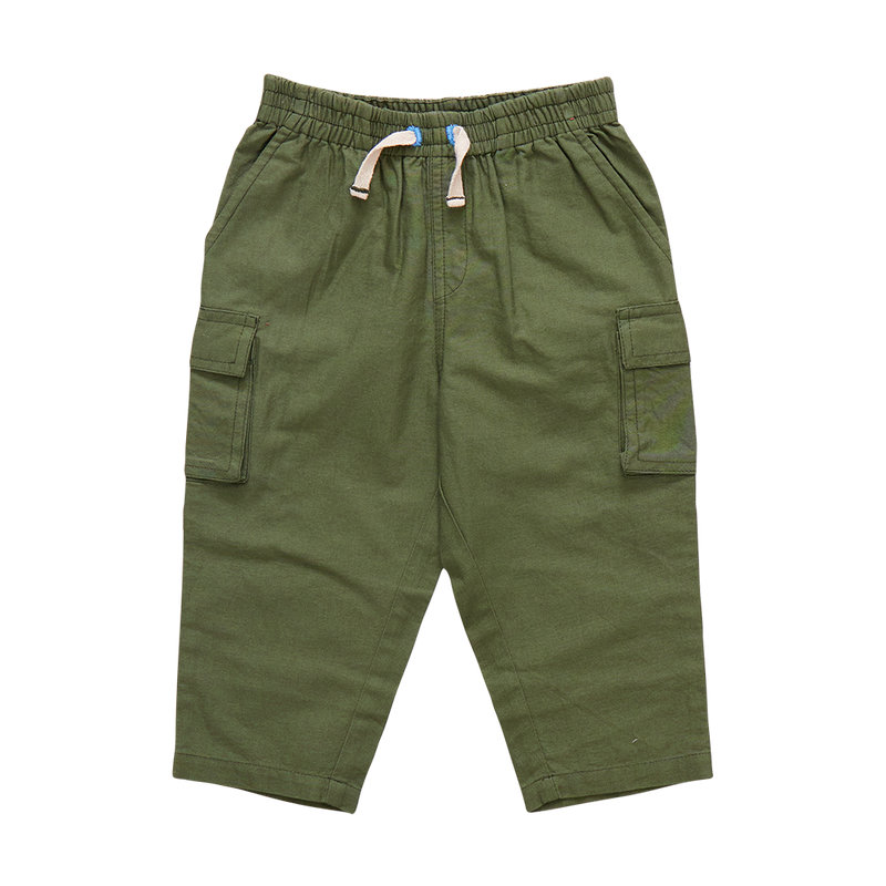 Baby Boys Pull On Pant - Four Leaf Clover