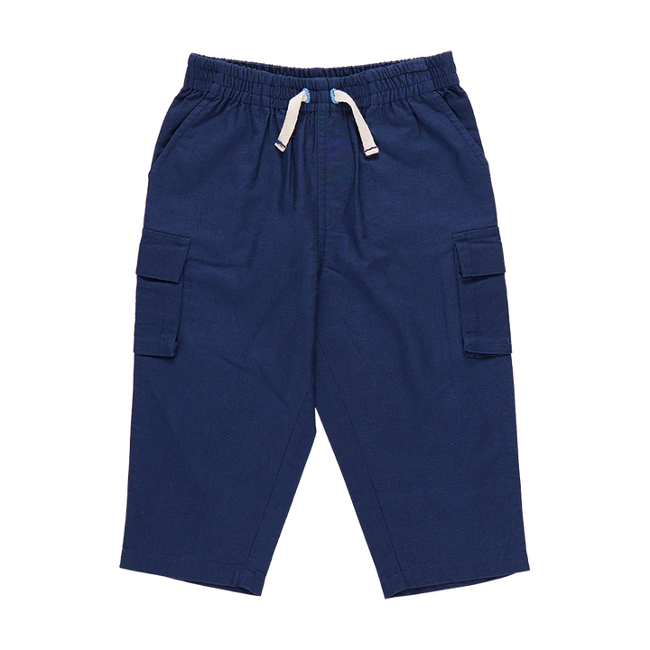 Baby Boys Pull On Pant - Navy