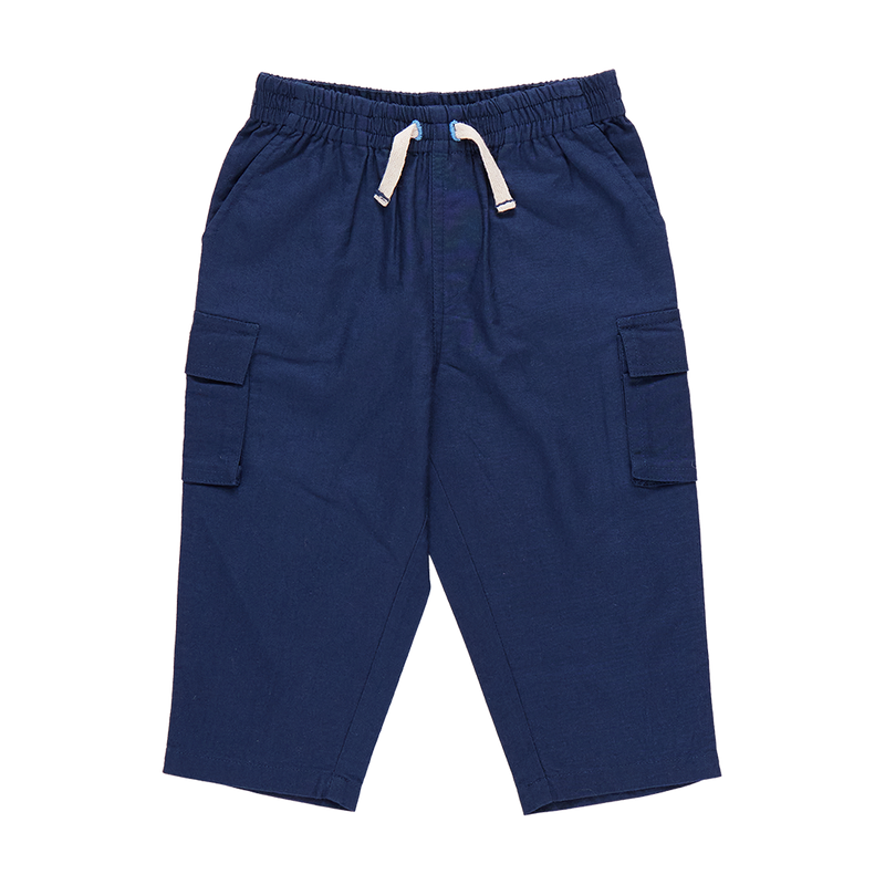 Baby Boys Pull On Pant - Navy