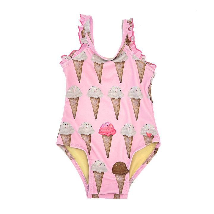 Baby Girls Claire Suit - Neapolitan Ice Cream Cones