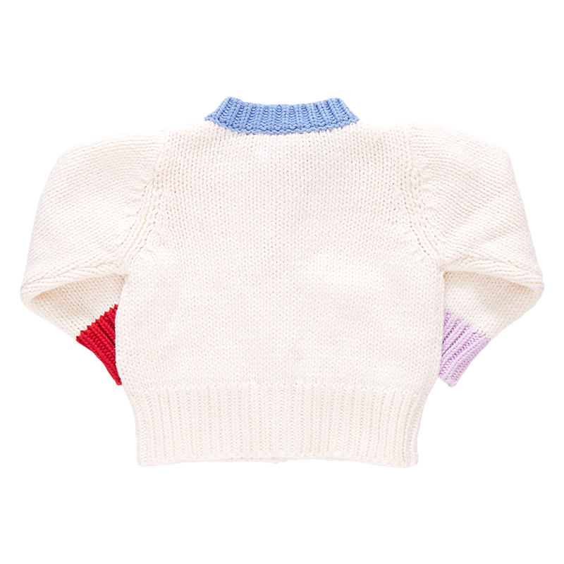 Baby Girls Cali Colorblock Sweater - Multi Trim