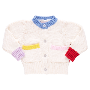 Baby Girls Cali Colorblock Sweater - Multi Trim