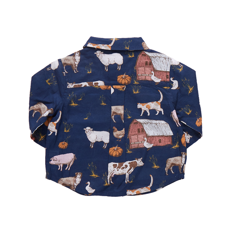 Baby Boys Jack Shirt - On The Farm