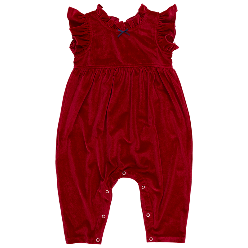 Baby Girls Velour Jennifer Jumper - Red