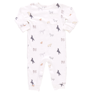 Baby Organic Pocket Romper - Tiny Dogs