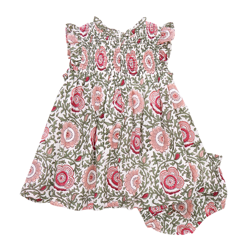 Baby Girls Stevie Dress Set - Pink Lisbon Floral