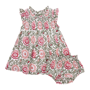 Baby Girls Stevie Dress Set - Pink Lisbon Floral