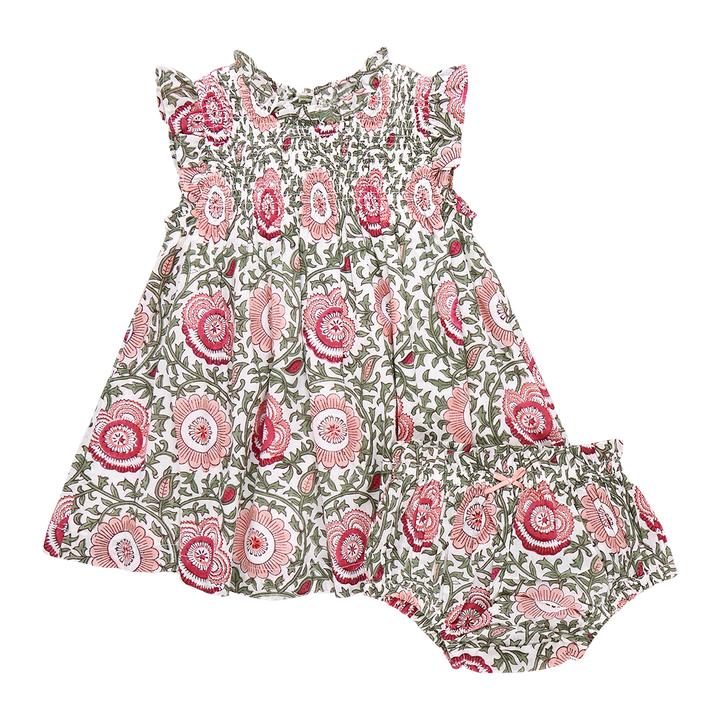 Baby Girls Stevie Dress Set - Pink Lisbon Floral