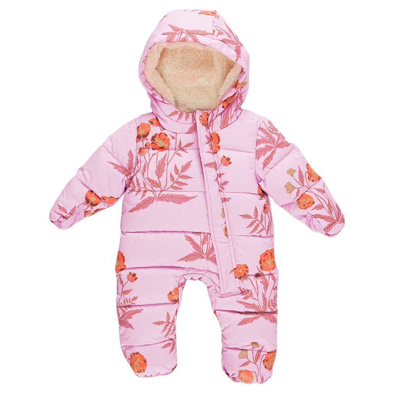 Baby Girls Lindsey Snowsuit - Lavender Poppy