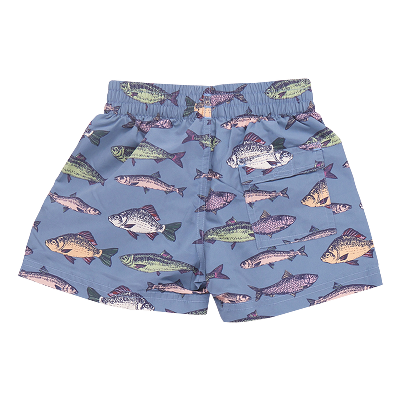 Baby Boys Swim Trunk - Bluestone Multi Fishies