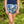 Girls Millie Short - Blue Peonies