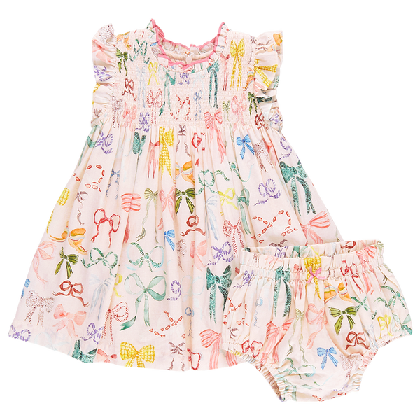 Pink Chicken Girls shops 6Y Rust Bow Dress