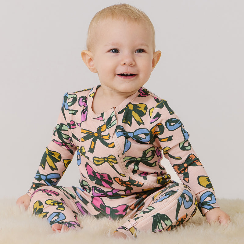 Baby Bamboo Romper - Multi Bows