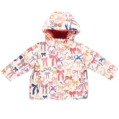 Kids Pete Puffer - Bows on Bows Pink