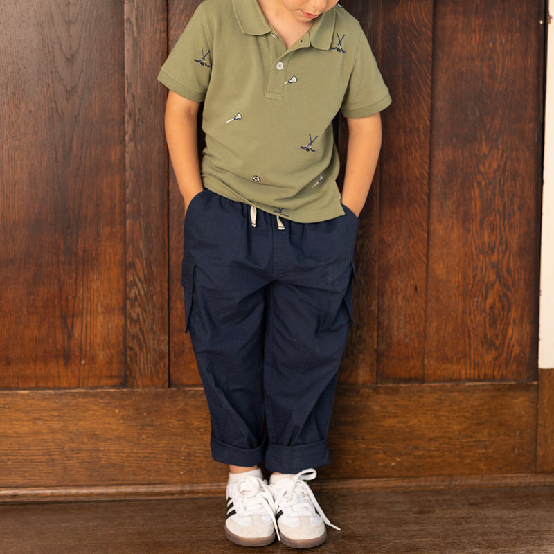 Boys Pull On Pant - Navy