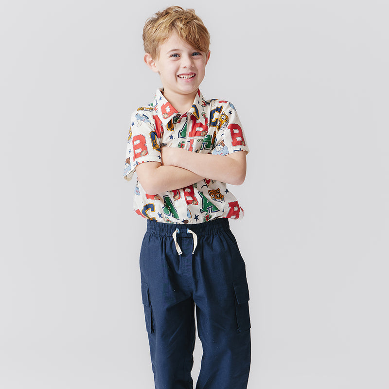 Boys Pull On Pant - Navy